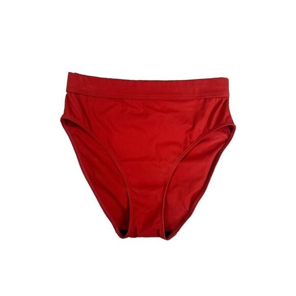 Else Mare High Waist Bikini Swim Bottoms Paprika Red Women’s Size 6 Beach Summer - Picture 2 of 9